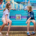 Best Buddies park bench